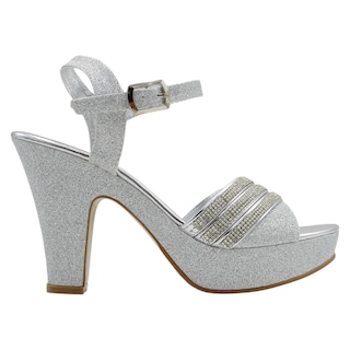 Foto 2 | Foto 2 | Sandalias con Tacón Rbcollection Plateadas para Mujer