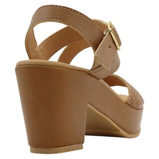 Foto 3 | Foto 3 | Sandalias con Tacón Rbcollection Cafés para