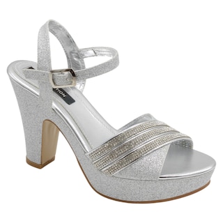 Foto 1 | Foto 1 | Sandalias con Tacón Rbcollection Plateadas para Mujer