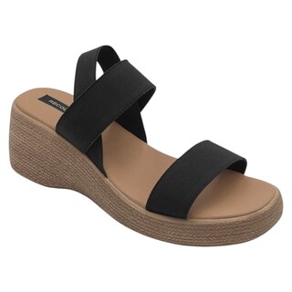 Foto 1 | Foto 1 | Sandalias Con Plataforma Exterior Textil Color Negro Para Mujer De Rbcollection