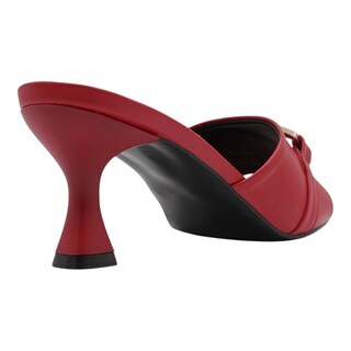 Foto 3 | Foto 3 | Sandalia Con Tacón Exterior Piel Vegana Color Rojo Para Mujer De Rbcollection