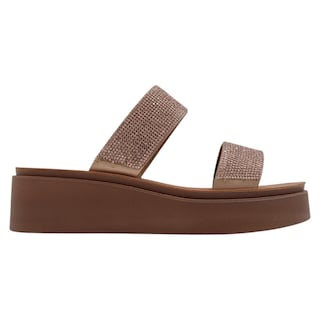 Foto 2 | Foto 2 | Sandalias Con Plataforma Exterior Textil Color Café Para Mujer De Rbcollection