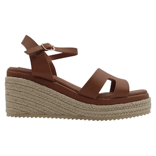 Foto 2 | Foto 2 | Sandalias Con Plataforma Exterior Piel Vegana Color Café Para Mujer De Rbcollection