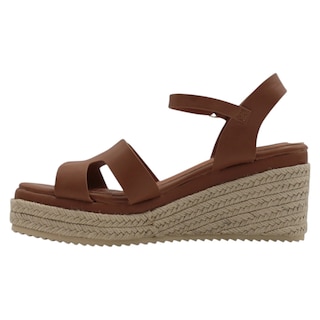 Foto 4 | Foto 4 | Sandalias Con Plataforma Exterior Piel Vegana Color Café Para Mujer De Rbcollection