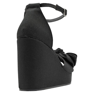 Foto 3 | Foto 3 | Sandalias Con Plataforma Exterior Textil Color Negro Para Mujer De Rbcollection