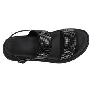 Foto 3 | Foto 3 | Sandalias Con Plataforma Exterior Textil Color Negro Para Mujer De Rbbasics