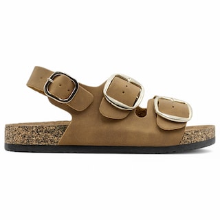 Foto 3 | Foto 3 | Sandalias Con Plataforma Exterior Piel Vegana Color Café Para Mujer De Rbcollection