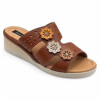 Foto 2 | Foto 2 | Sandalias Con Plataforma Exterior Piel Vegana Color Café Para Mujer De Rbcollection
