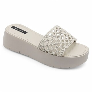 Foto 2 | Foto 2 | Sandalias Con Plataforma Exterior Piel Vegana Color Beige Para Mujer De Rbcollection