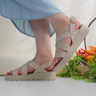 Foto 1 | Foto 1 | Sandalias Con Plataforma Exterior Piel Vegana Color Blanco Para Mujer De Rbcollection
