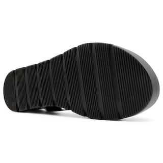 Foto 5 | Foto 5 | Sandalias Con Plataforma Exterior Piel Vegana Color Negro Para Mujer De Rbcollection