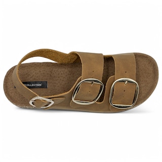 Foto 4 | Foto 4 | Sandalias Con Plataforma Exterior Piel Vegana Color Café Para Mujer De Rbcollection