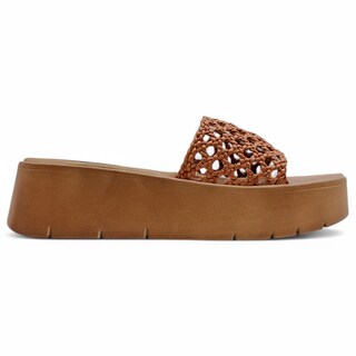 Foto 3 | Foto 3 | Sandalias Con Plataforma Exterior Piel Vegana Color Café Para Mujer De Rbcollection