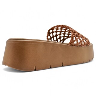 Foto 4 | Foto 4 | Sandalias Con Plataforma Exterior Piel Vegana Color Café Para Mujer De Rbcollection