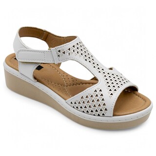 Foto 2 | Foto 2 | Sandalias Con Plataforma Exterior Piel Vegana Color Blanco Para Mujer De Rbcollection