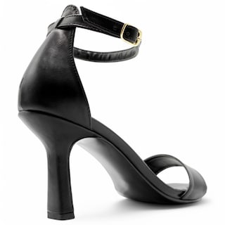 Foto 4 | Foto 4 | Sandalia Con Tacón Exterior Piel Vegana Color Negro Para Mujer De Rbcollection