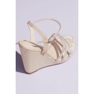 Foto 3 | Foto 3 | Sandalias Con Plataforma Y Aplicación De Cristales David's Bridal Beige