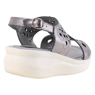 Foto 4 | Foto 4 | Sandalias Con Plataforma Exterior Piel Color Plata Para Mujer De Rbcollection
