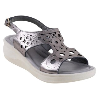 Foto 1 | Foto 1 | Sandalias Con Plataforma Exterior Piel Color Plata Para Mujer De Rbcollection
