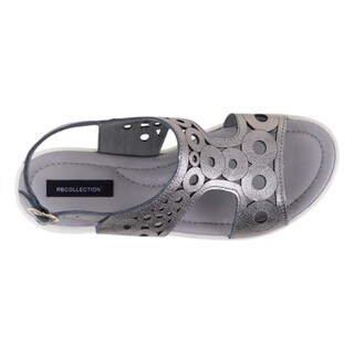 Foto 3 | Foto 3 | Sandalias Con Plataforma Exterior Piel Color Plata Para Mujer De Rbcollection