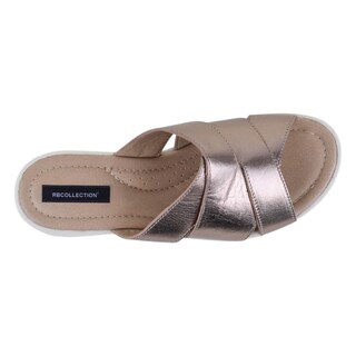Foto 3 | Foto 3 | Sandalias Con Plataforma Exterior Piel Color Oro Para Mujer De Rbcollection
