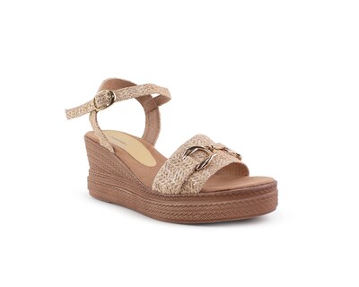 Foto 1 | Foto 1 | Sandalia Color Beige Herraje Material Sintético
