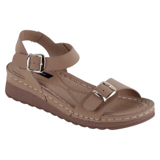 Foto 1 | Foto 1 | Sandalias Con Plataforma Exterior Piel Vegana Color Café Para Mujer De Rbcollection