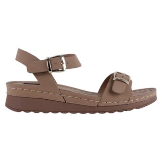 Foto 2 | Foto 2 | Sandalias Con Plataforma Exterior Piel Vegana Color Café Para Mujer De Rbcollection