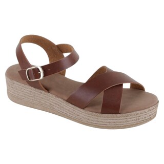 Foto 1 | Foto 1 | Sandalias Con Plataforma Exterior Piel Vegana Color Café Para Mujer De Rbcollection