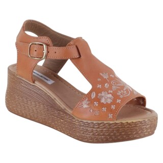 Foto 1 | Foto 1 | Sandalias Con Plataforma Exterior Piel Color Café Para Mujer De Rbcollection