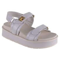 Sandalias Con Plataforma Exterior Piel Vegana Color Beige Para Mujer De Rbcollection