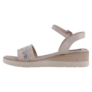 Foto 3 | Foto 3 | Sandalias Con Plataforma Exterior Piel Vegana Color Beige Para Mujer De Rbcollection