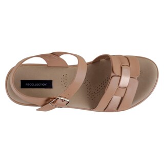 Foto 3 | Foto 3 | Sandalias Con Plataforma Exterior Piel Vegana Color Café Para Mujer De Rbcollection