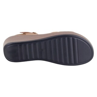 Foto 4 | Foto 4 | Sandalias Con Plataforma Exterior Piel Vegana Color Café Para Mujer De Rbcollection