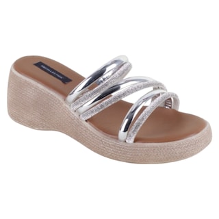 Foto 1 | Foto 1 | Sandalias Con Plataforma Exterior Sintético Color Plata Para Mujer De Rbcollection