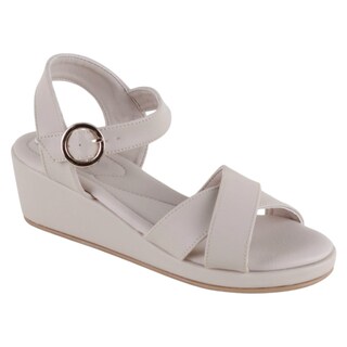 Foto 1 | Foto 1 | Sandalias Con Plataforma Exterior Piel Vegana Color Beige Para Mujer De Rbcollection