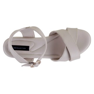 Foto 3 | Foto 3 | Sandalias Con Plataforma Exterior Piel Vegana Color Beige Para Mujer De Rbcollection