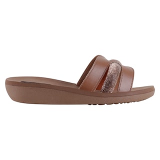 Foto 2 | Foto 2 | Sandalias Con Plataforma Exterior Piel Vegana Color Café Para Mujer De Rbcollection