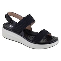 Sandalias Con Plataforma Exterior Piel Vegana Color Negro Para Mujer De Rbcollection