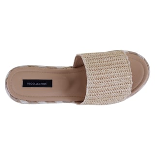 Foto 3 | Foto 3 | Sandalias Con Plataforma Exterior Textil Color Beige Para Mujer De Rbcollection
