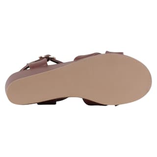 Foto 4 | Foto 4 | Sandalias Con Plataforma Exterior Piel Vegana Color Café Para Mujer De Rbcollection