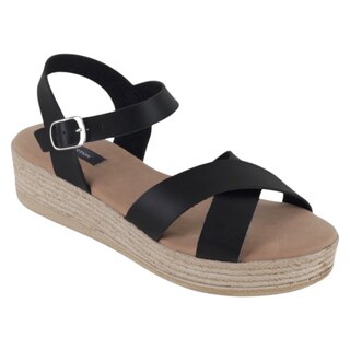 Foto 1 | Foto 1 | Sandalias Con Plataforma Exterior Piel Vegana Color Negro Para Mujer De Rbcollection
