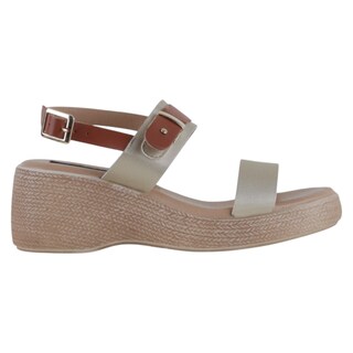 Foto 2 | Foto 2 | Sandalias Con Plataforma Exterior Piel Vegana Color Dorado Para Mujer De Rbcollection