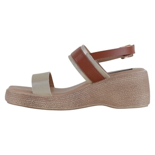 Foto 3 | Foto 3 | Sandalias Con Plataforma Exterior Piel Vegana Color Dorado Para Mujer De Rbcollection