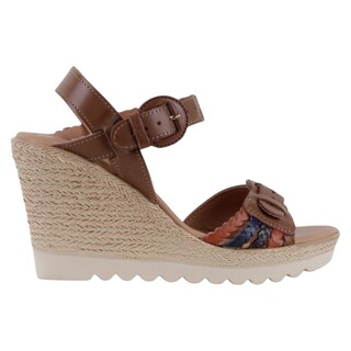 Foto 2 | Foto 2 | Sandalias Con Plataforma Exterior Piel Vegana Color Café Para Mujer De Rbcollection