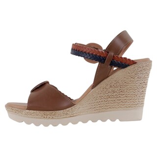 Foto 3 | Foto 3 | Sandalias Con Plataforma Exterior Piel Vegana Color Café Para Mujer De Rbcollection