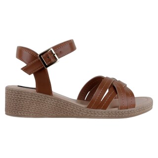 Foto 2 | Foto 2 | Sandalias Con Plataforma Exterior Piel Vegana Color Café Para Mujer De Rbcollection