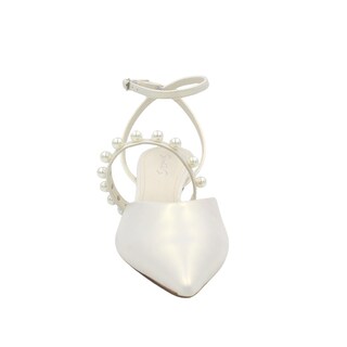 Foto 3 | Foto 3 | Zapatilla Abierta Puntal de Vestir con Tira de Perlas para Dama