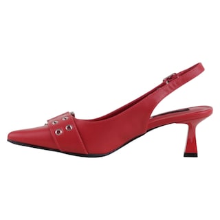 Foto 3 | Foto 3 | Zapatillas Exterior Piel Vegana Color Rojo Para Mujer De Rbcollection