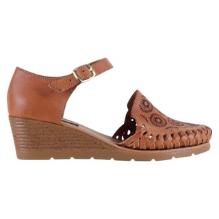 Foto 2 | Foto 2 | Tacón Puente Exterior Piel Color Café Para Mujer De Rbcollection